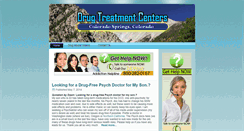 Desktop Screenshot of drugtreatmentcenterscoloradosprings.com