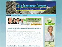 Tablet Screenshot of drugtreatmentcenterscoloradosprings.com